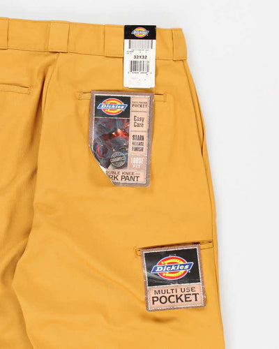 Deadstock Mens Mustard Yellow Dickies Trousers - M