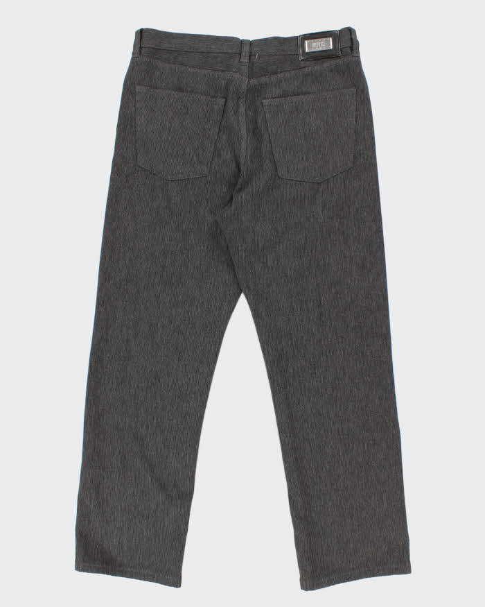 Mens Grey Boss Corduroy Trousers - W32 L30