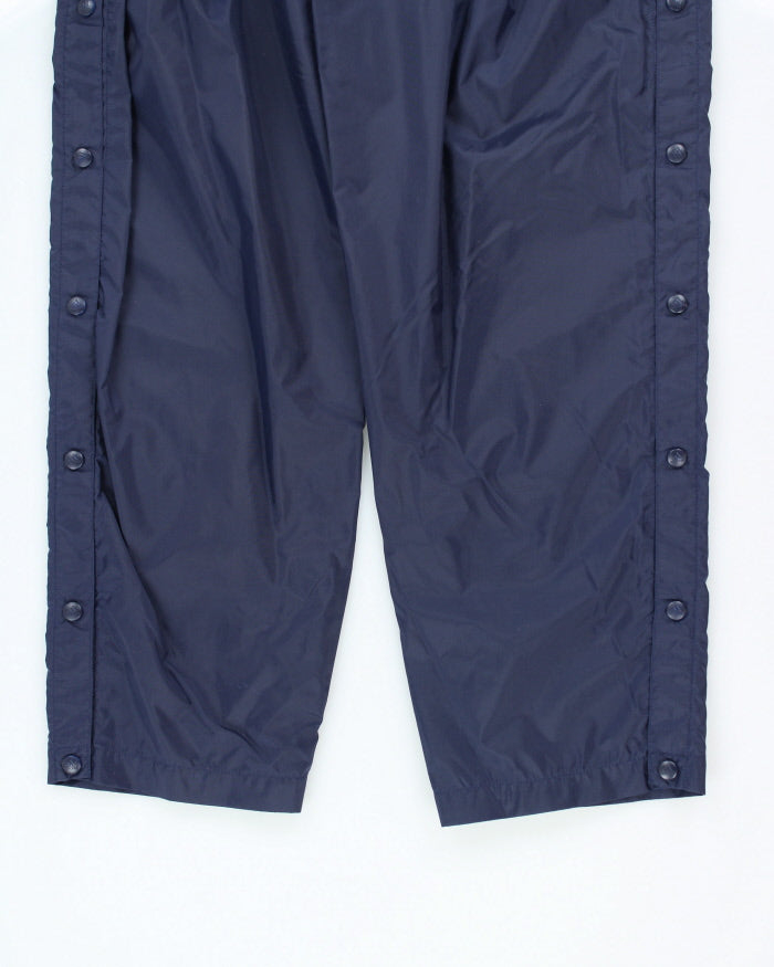 Vintage 90's Adidas Full Side Popper Shell Tracksuit Bottoms - M