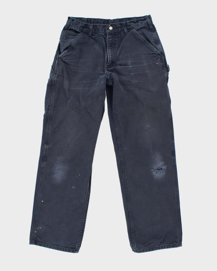 Vintage 00s Carhartt Navy Workwear Trousers - W30 L31