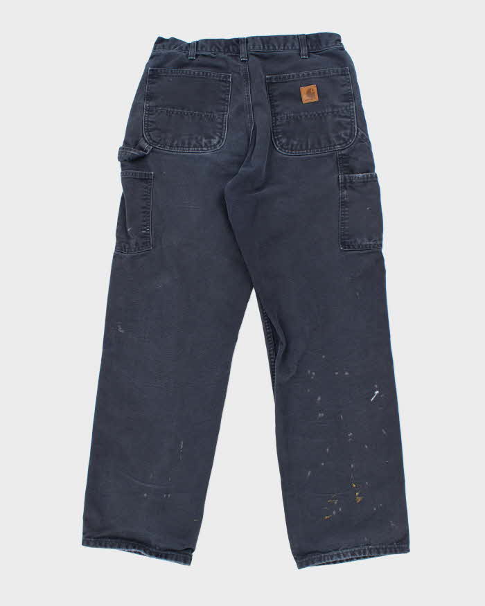 Vintage 00s Carhartt Navy Workwear Trousers - W30 L31