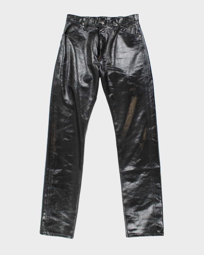 Vintage 90's Wrangler Leather Relaxed Fit Trousers - W32 L34 – Rokit