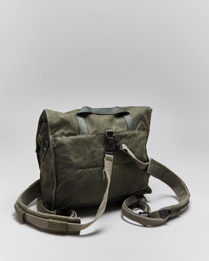 Vintage European Military Canvas Satchel