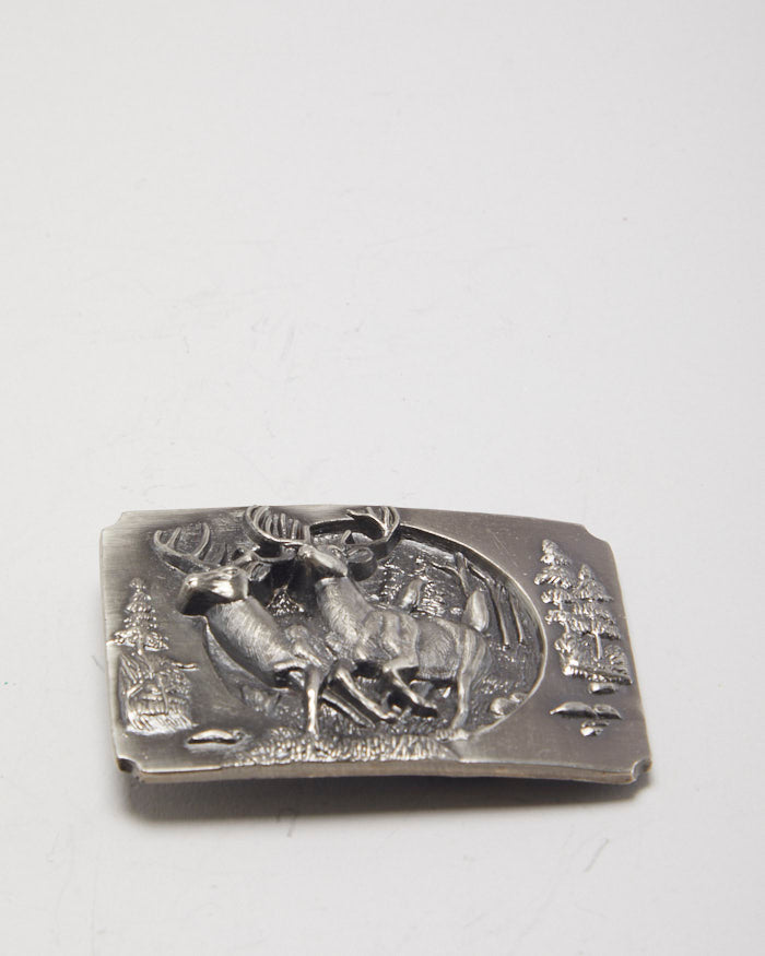 Vintage 90’s Silver Belt Buckle Stunning Classic Western Vintage Interchangeable End Bar  main image 3