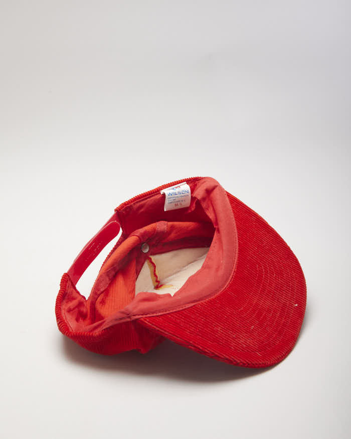 Vintage 80's Wilson Corduroy Trucker Cap - OS