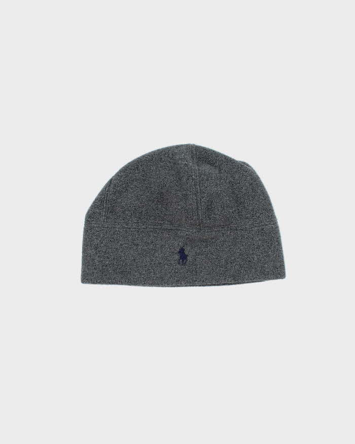 Vintage Polo Ralph Lauren Grey Fleece Skull Cap Beanie - O/S – Rokit