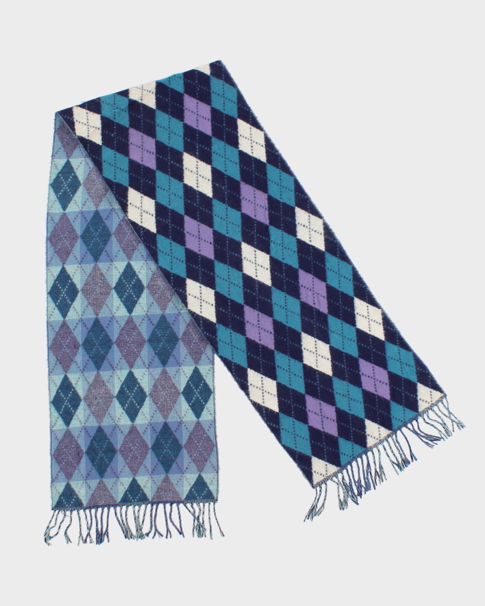 Argyle Patterned Soft Texture Scarf main image 1