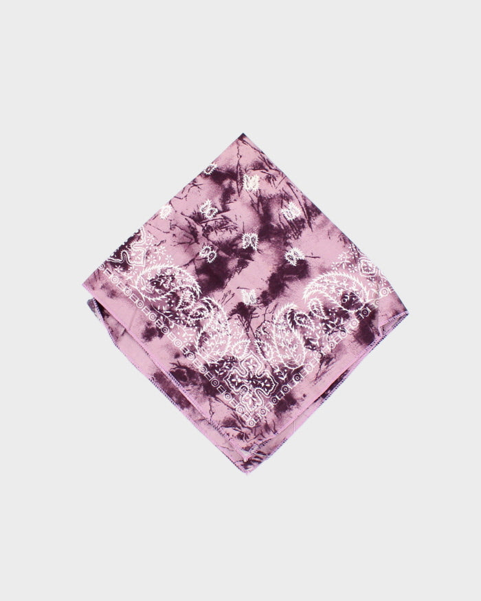 purple tie dye bandana