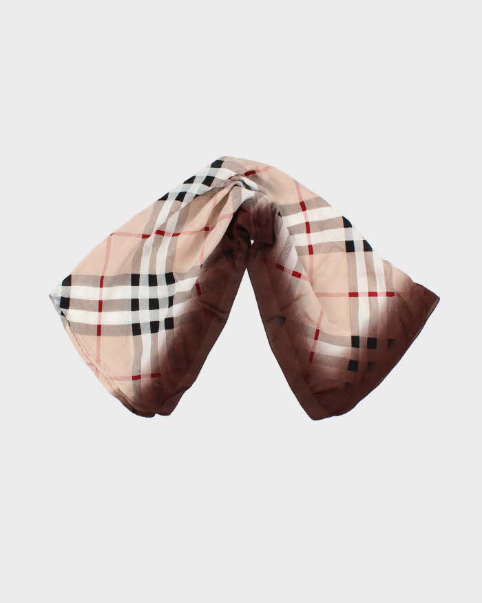 Vintage Burberry Silk Scarf – Rokit - Main Image