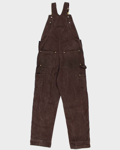 Vintage Carhartt Double Knee Brown Workwear Dungarees - W36 L31