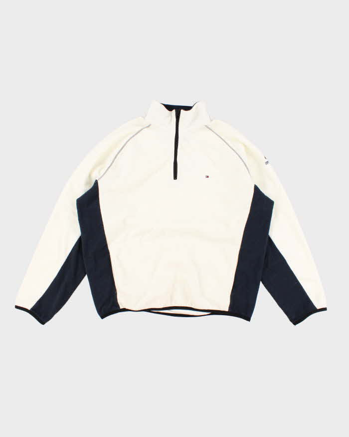 00s Tommy Hilfiger Quarter Zip Fleece XXL – Rokit