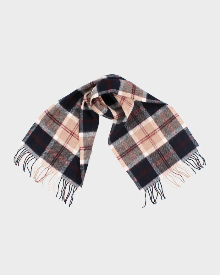 Foulard Rectangle En Laine D'agneau Edinburgh - Gris Classique Avec Franges - Neuf Avec étiquettes