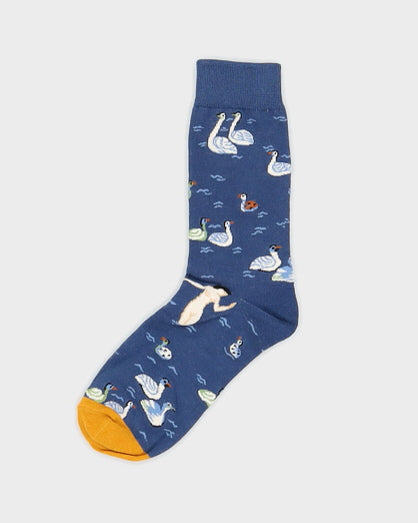 Duck Pond Blue Socks - One Size