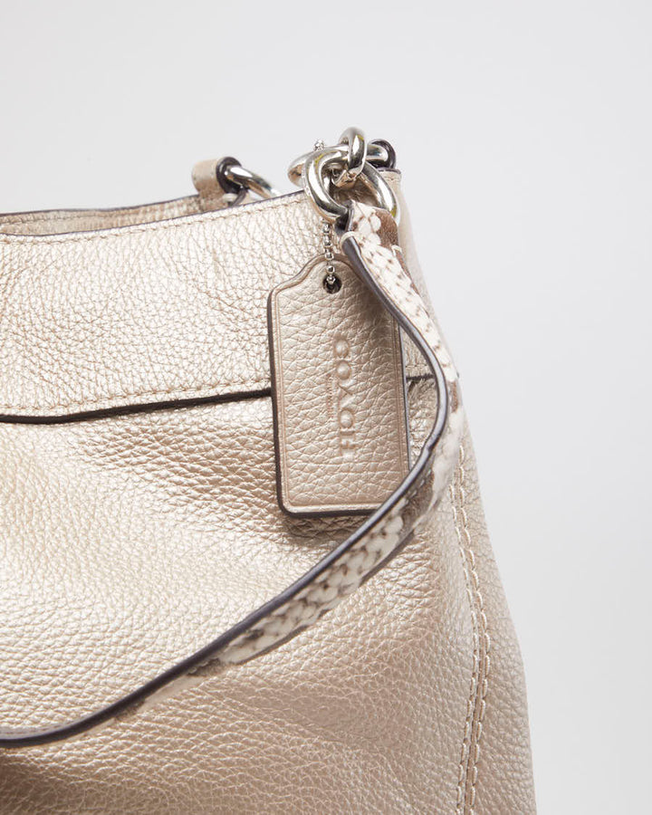 Coach Rose Gold Lexy Handbag - O/S