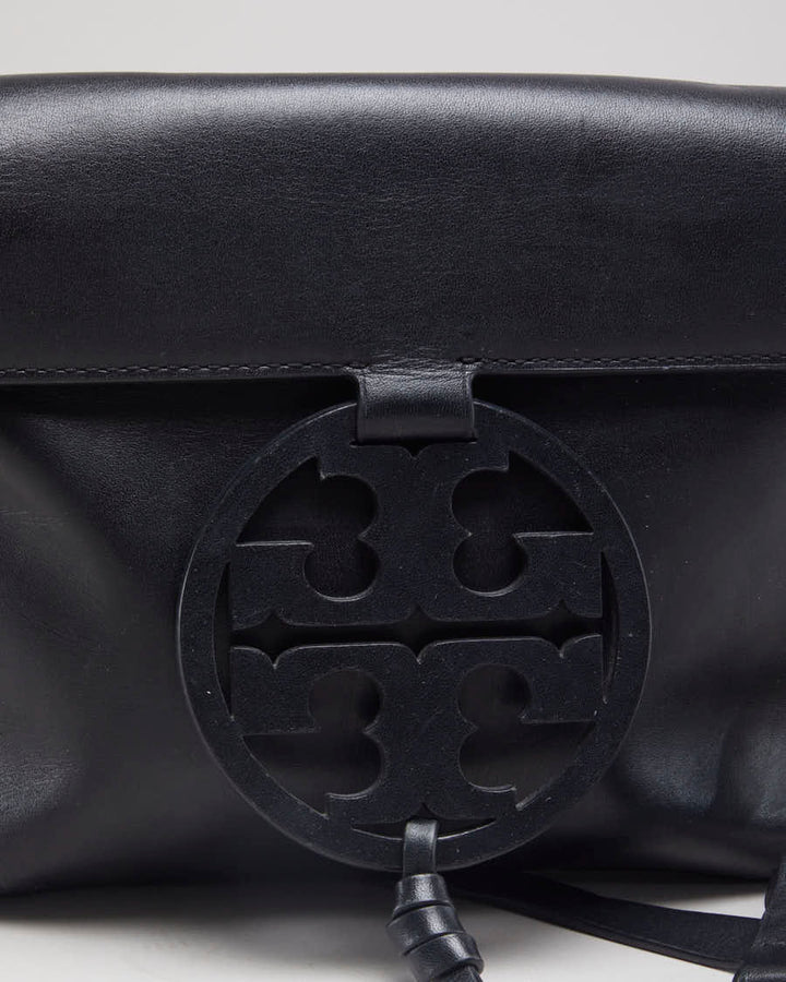 Tory Burch Black Leather Crossbody Bag - O/S