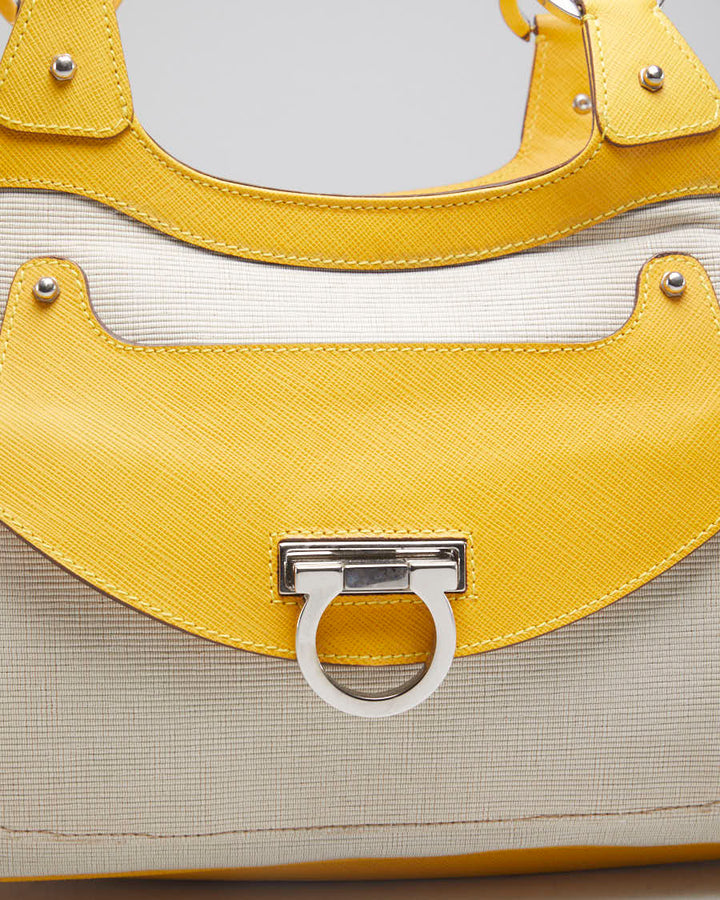 Salvatore Ferragamo by Autre Marque Yellow Bag