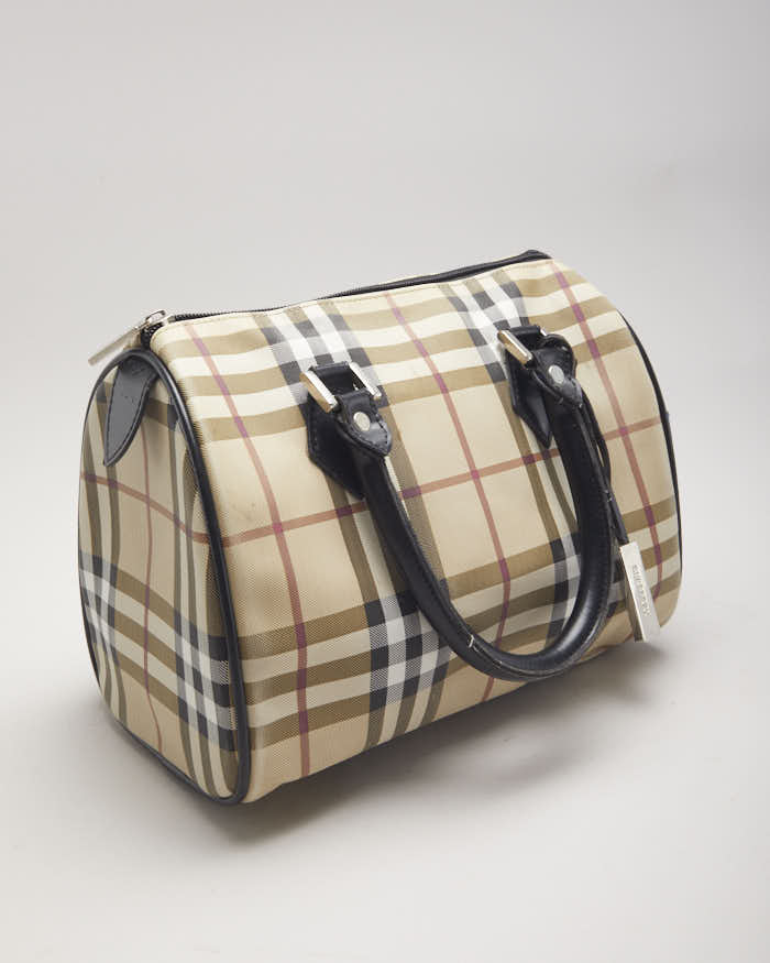 burberry walk in the rain bowler bag 2009 Buy Nevinson Bowling Alligator Medium Brown 2034201 Recognized by the iconic Burberry check Designer Top-handle Bags | Burberry
