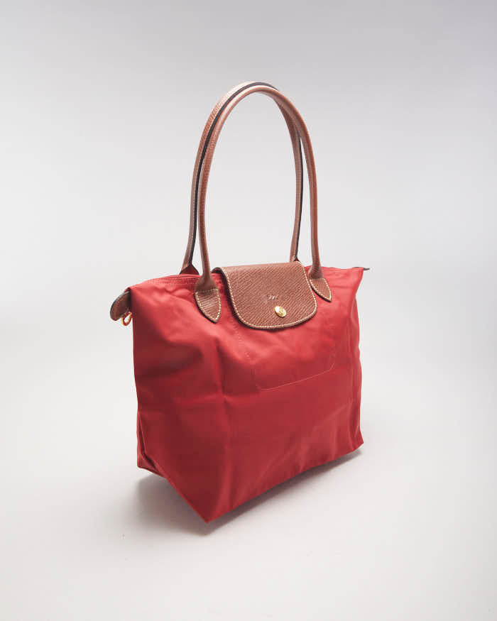 Longchamp Le Pilage Small Red Tote Bag