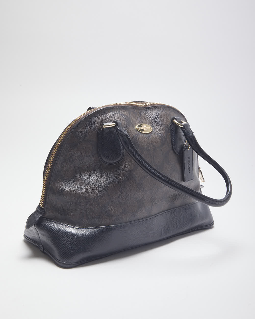 Vintage Y2K Coach Monogram Oval Handbag Rokit