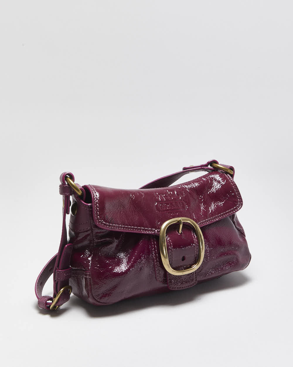 Vintage COACH Purple Patent Tote Y2K NEW Coach Ltd Ed Y2K Soho 
