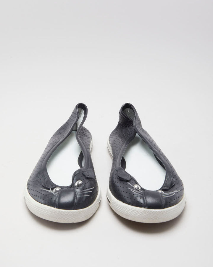 Marc By Marc Jacobs Black Leather Cat Ballet Flats - EUR 36
