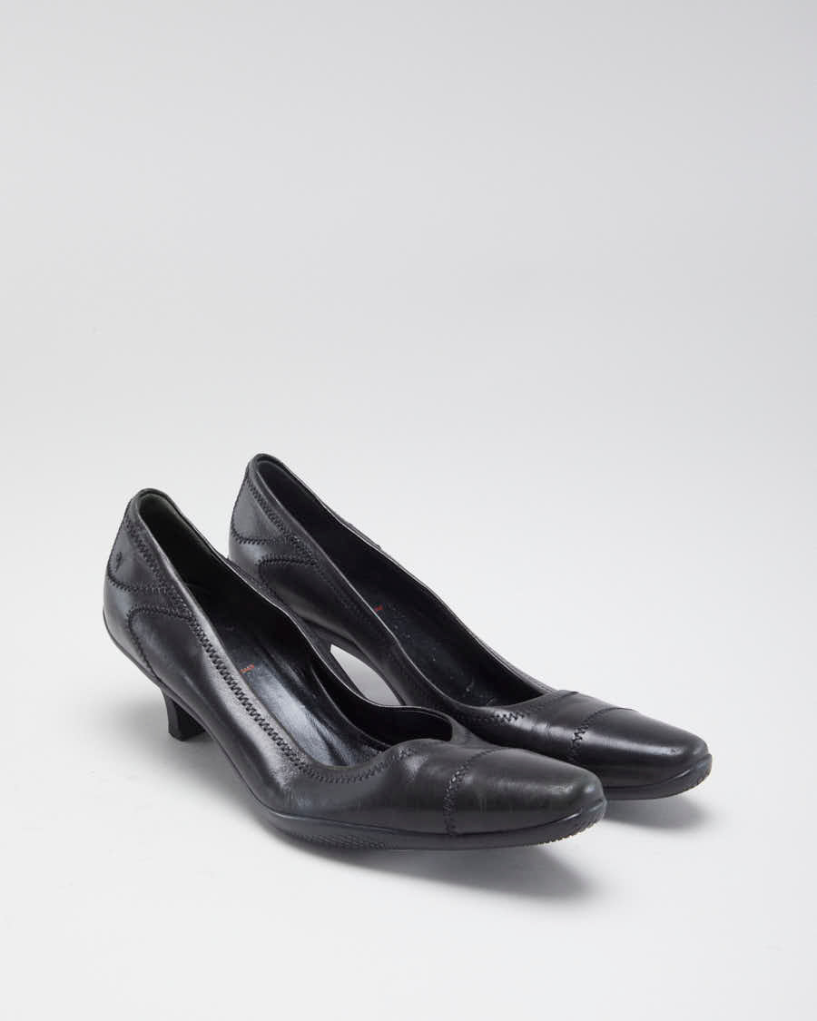 90's Vintage Women's Black Prada Heels - 4