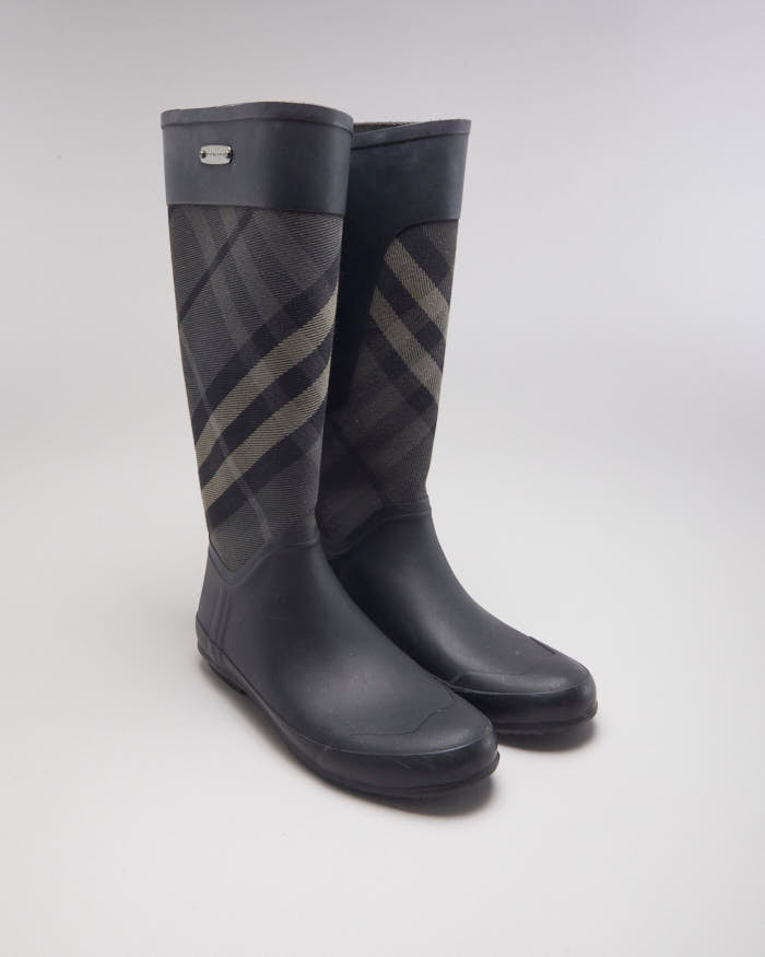 Burberry Grey Rain Boots UK9