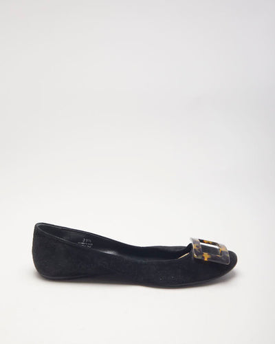 Roger Vivier Suede Ballet Flats - UK6.5