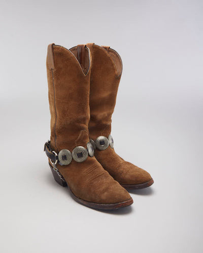 Vintage Boulet Cowboy Boots - UK4