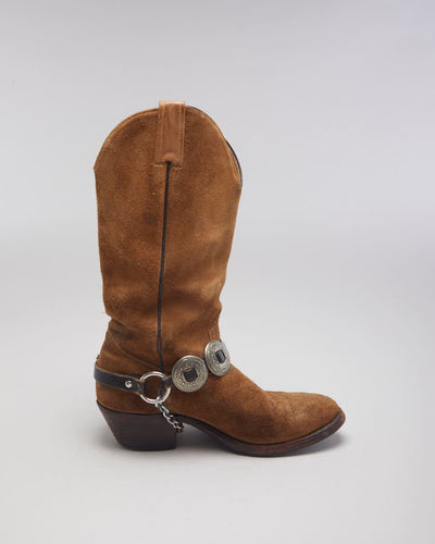 Vintage Boulet Cowboy Boots - UK4