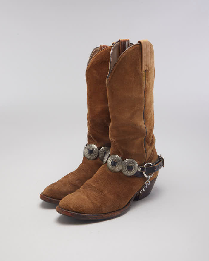 Vintage Boulet Cowboy Boots - UK4