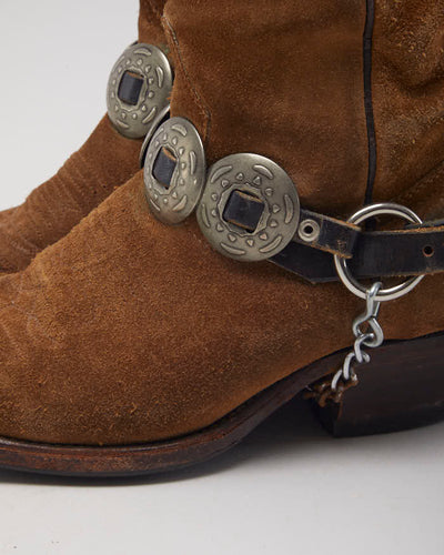 Vintage Boulet Cowboy Boots - UK4