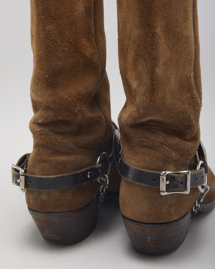 Vintage Boulet Cowboy Boots - UK4