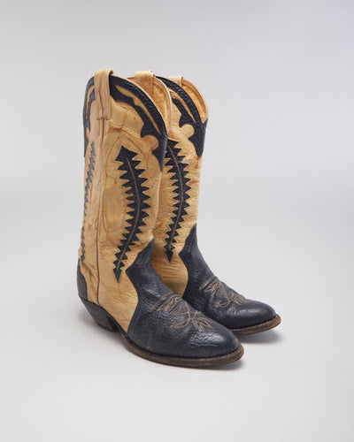Vintage Boulet Cowboy Boots - UK5