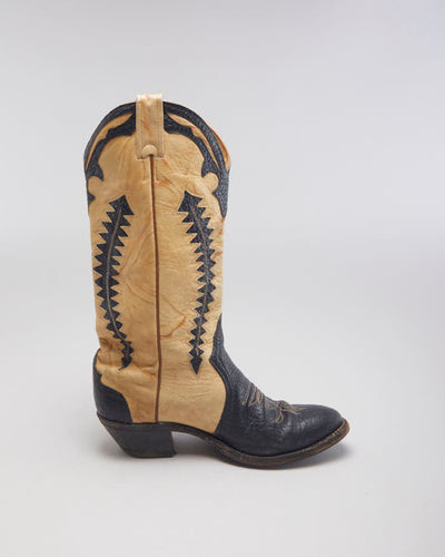 Vintage Boulet Cowboy Boots - UK5