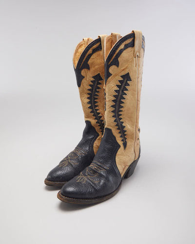 Vintage Boulet Cowboy Boots - UK5