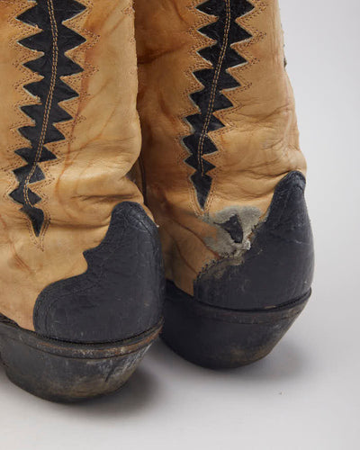 Vintage Boulet Cowboy Boots - UK5