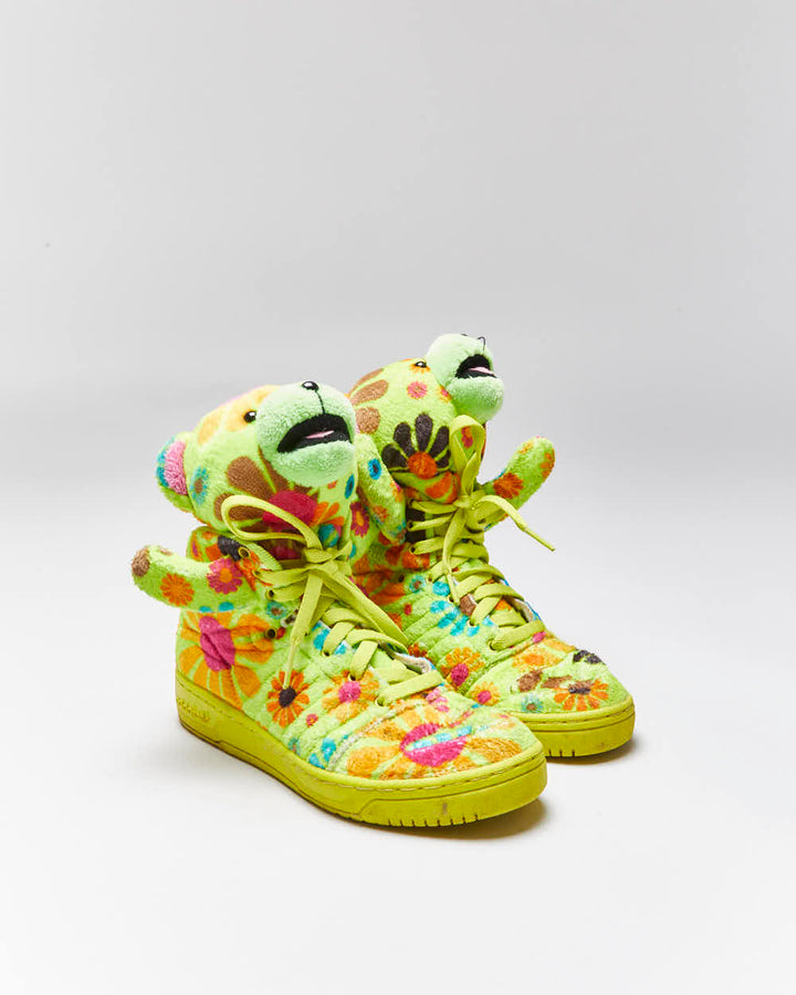 Adidas x Jeremy Scott Teddy Bear Flower Power Trainers - UK4