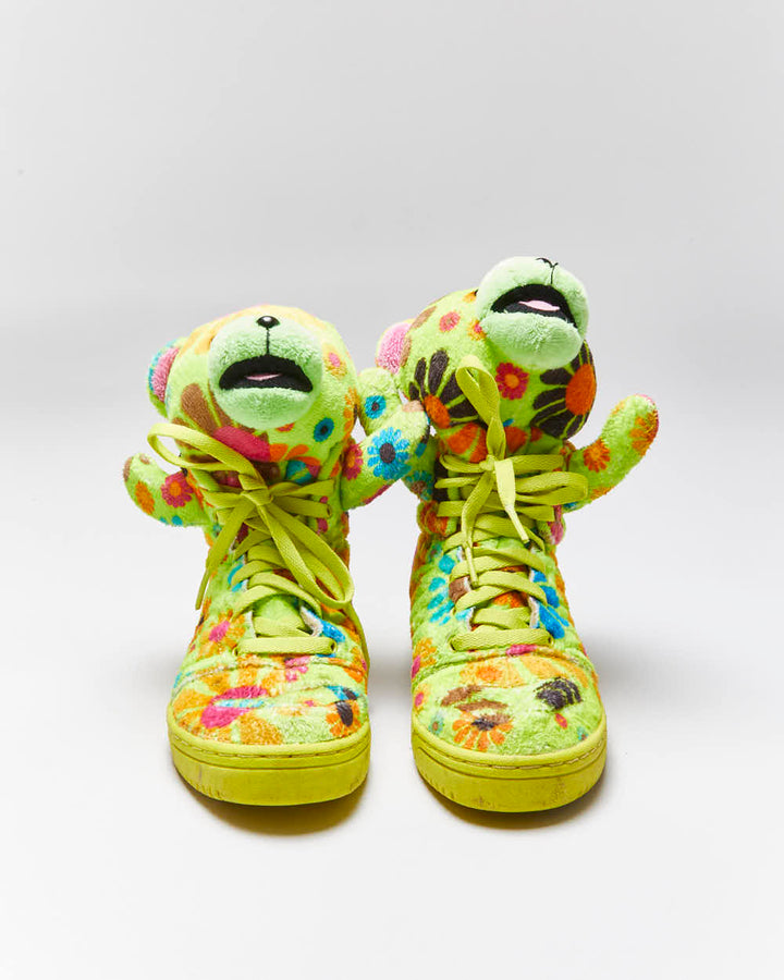 Adidas x Jeremy Scott Teddy Bear Flower Power Trainers - UK4