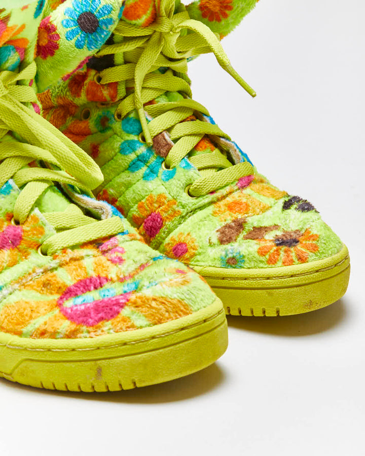 Adidas x Jeremy Scott Teddy Bear Flower Power Trainers - UK4