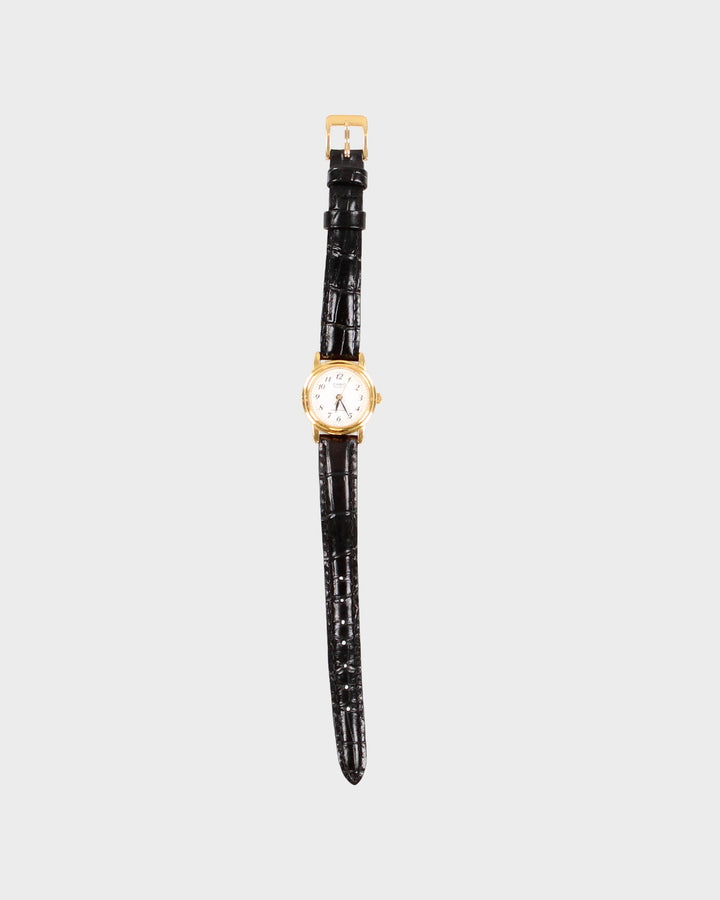 Vintage 90s Casio Thin Strap Leather Watch - O/S