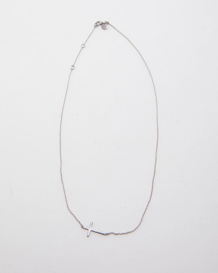 Stella & Dot 925 Silver Cross Necklace