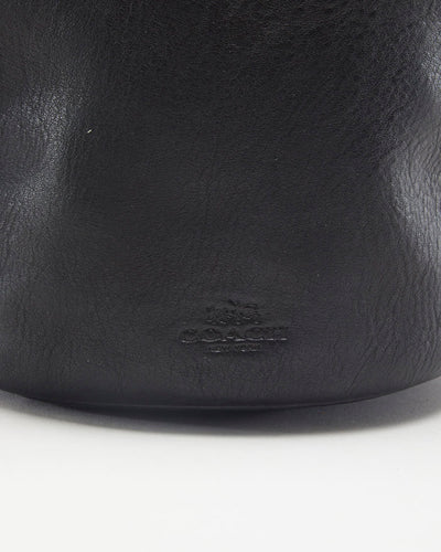 Coach Black Leather Mini Duffle Bag - O/S