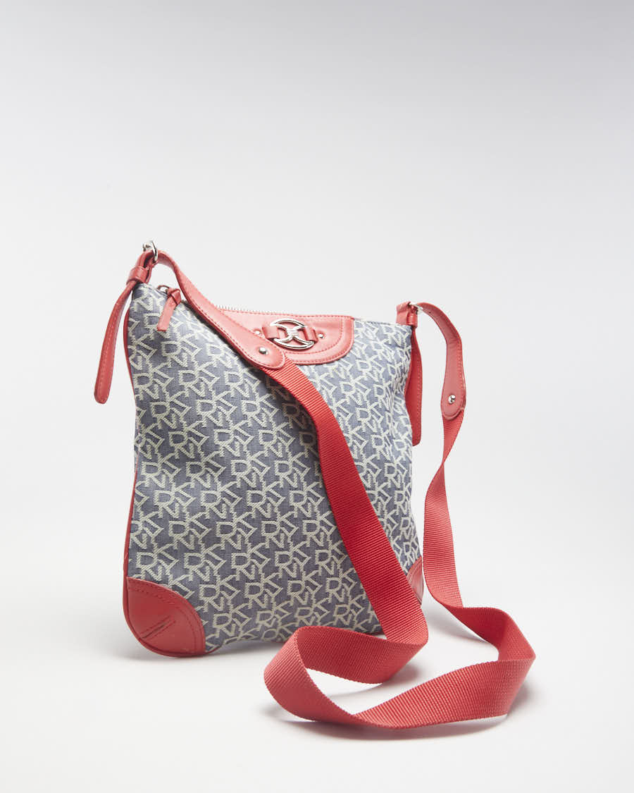 Y2K 00s DKNY Denim Cross Body Bag O/S Rokit