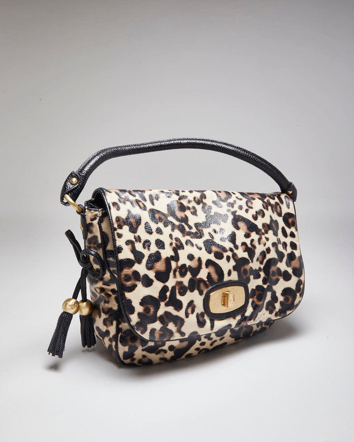 Y2k 00s Christian Audigier Leopard Print Handbag