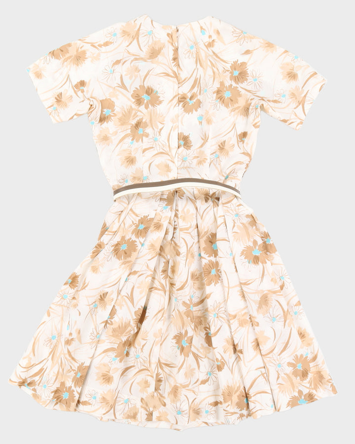 1980s Floral Dress - S