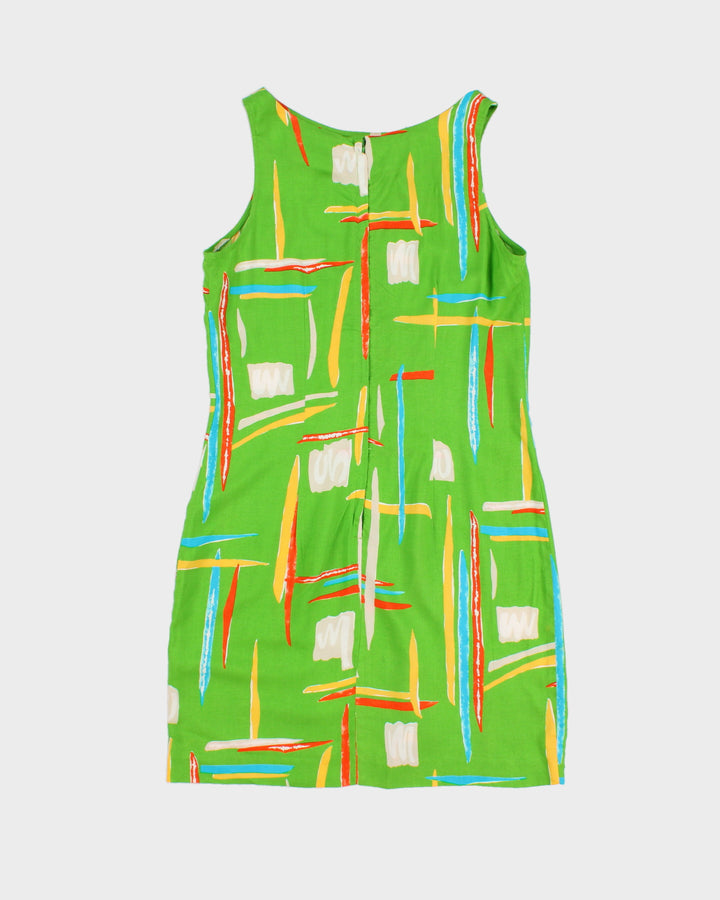 Vintage 90s Dawn Joy Fashions Green Dress - M