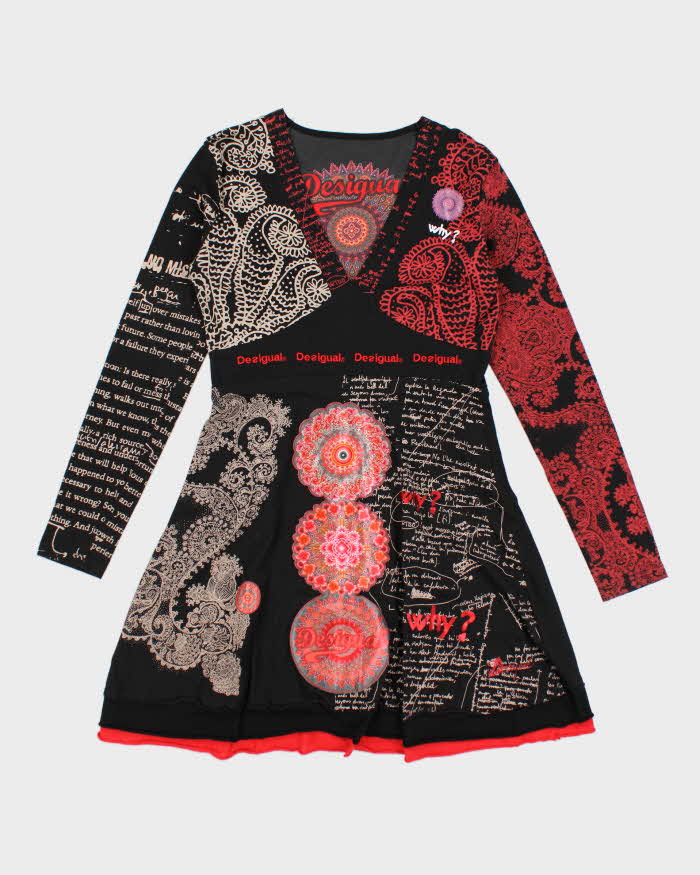 Y2k 00s Desigual Long Sleeve Dress - L