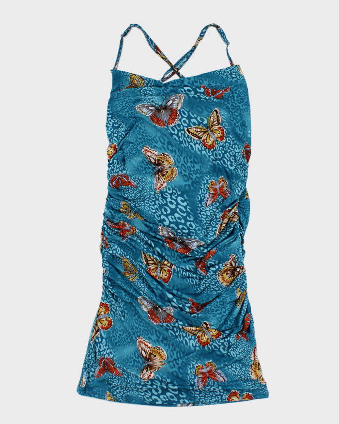 Y2k Guess leopard Point Butterfly Dress - XL