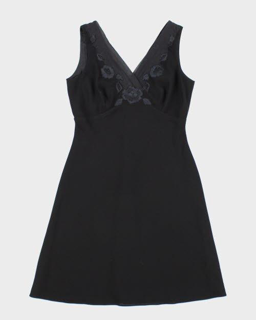 evening short sleeve dresses A-line Short Sleeves Long Prom Dresses Organza Evening Dress TP0946 US16 / As Picture